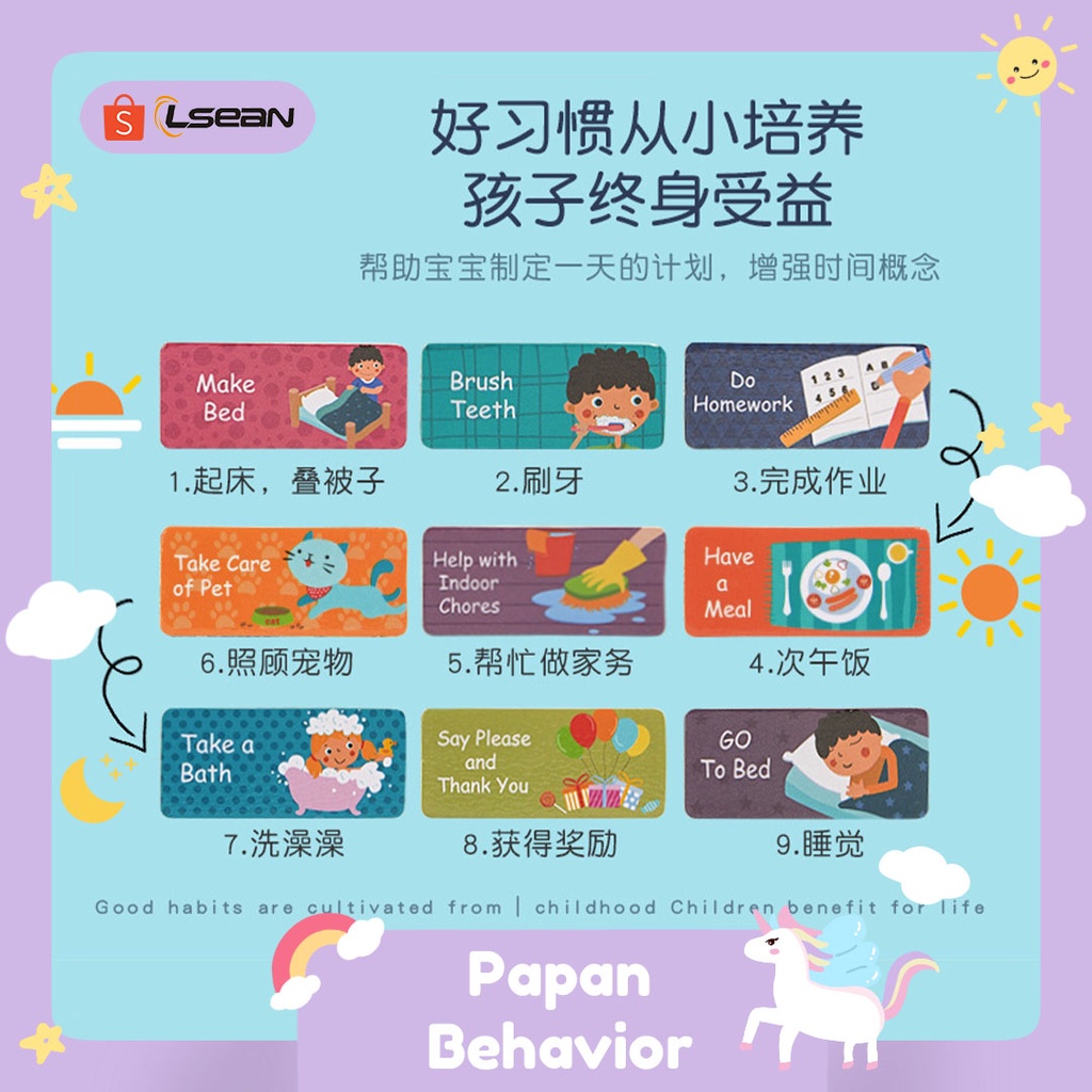 REWARD STICKER WALL/PAPAN DISIPLIN ANAK