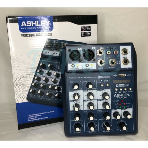 Mixer karaoke 4channel audio ashley FX402i mixer mini ori