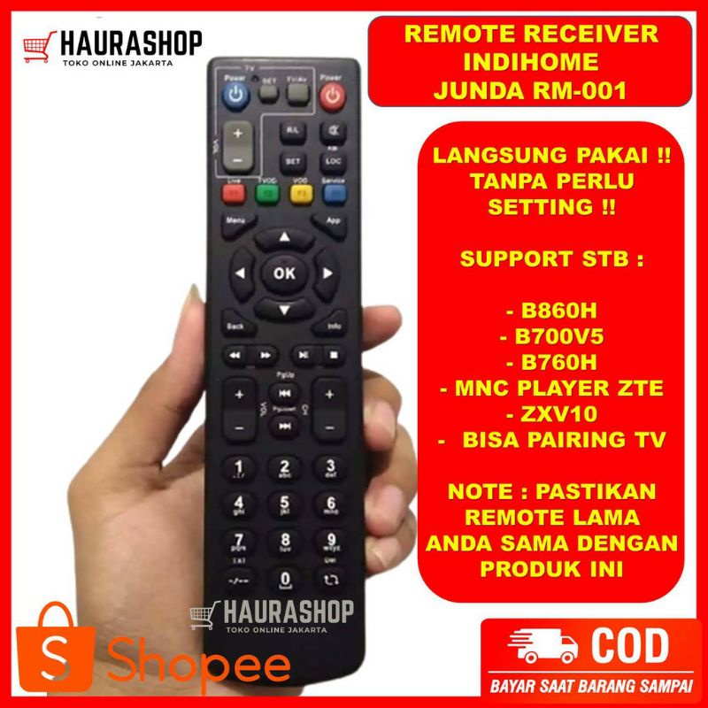 Remot Remote B860H B700v5 Junda RM-001 Hitam Putih