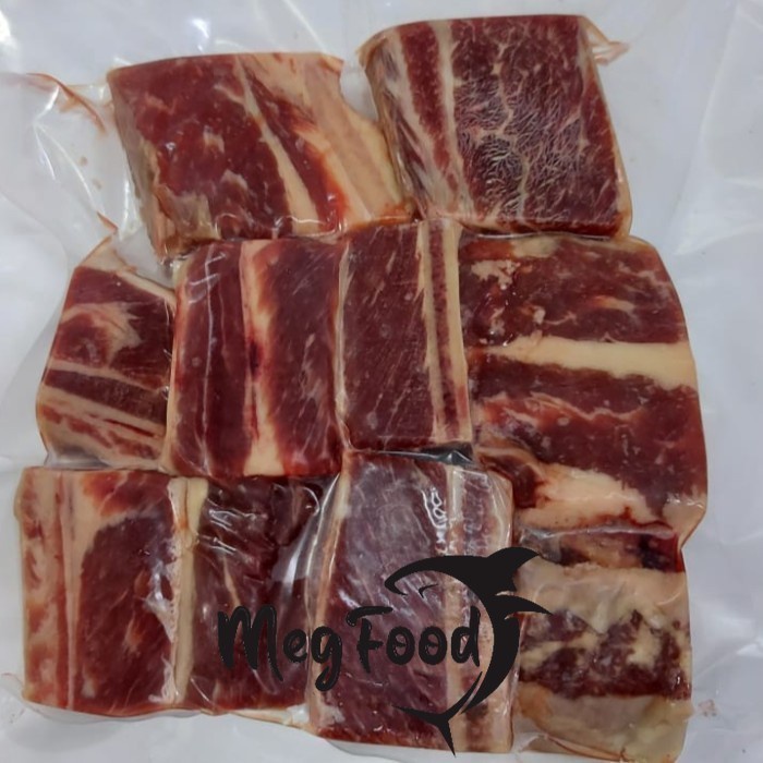 Daging Iga Sapi US Short Ribs Bone-in Cut 2 sd 3 cm berat 500 gram
