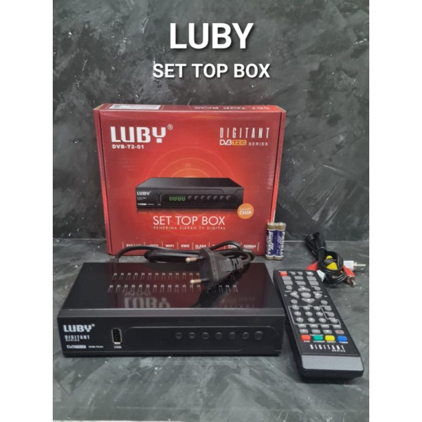 SET TOP BOX LUBY - SAMSUNG RECEIVER DIGITAL TV - LUBY STB PREMIUM - DVB T2/C - T2 - 01 - 2PORT USB