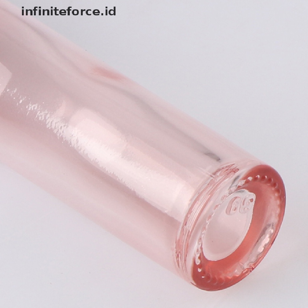 (Infiniteforce.Id) Botol Kaca Roll On Kosong 10ml Warna Pink Untuk Parfum / Essential Oil