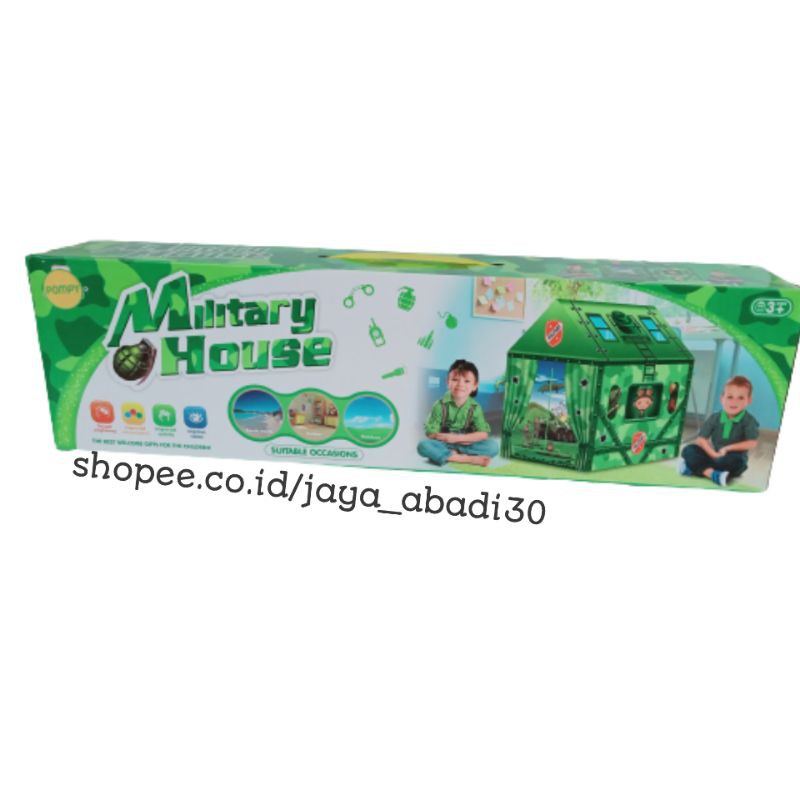 MAINAN TENDA ANAK TEMA MILITARY HOUSE 5007A-9D