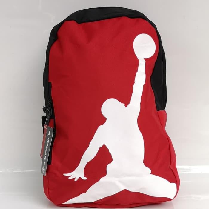 promo TAS RANSEL ANAK SEKOLAH OLAHRAGA BASKET JORDAN JUMPMAN MERAH - PUTIH Limited