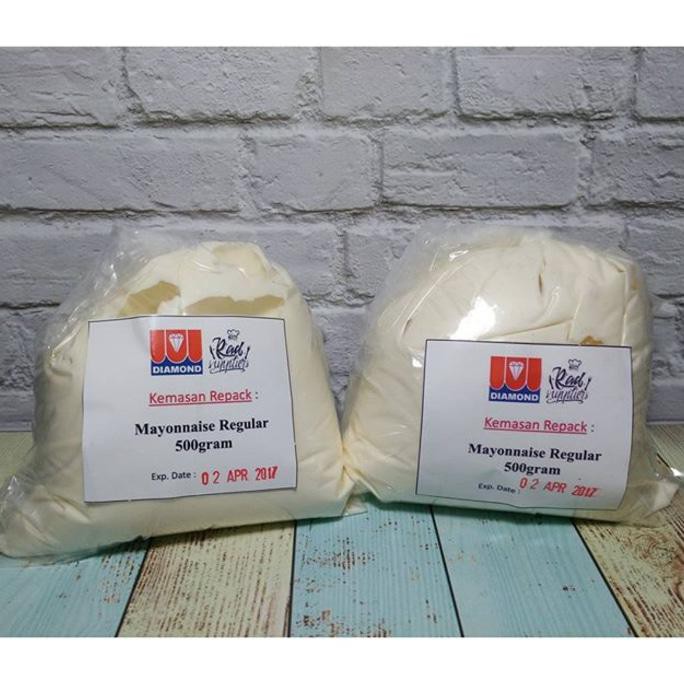 

ENAK Diamond Mayonnaise Reguler 500gram, kemasan Repack Radsuppliers BANYAK RASA