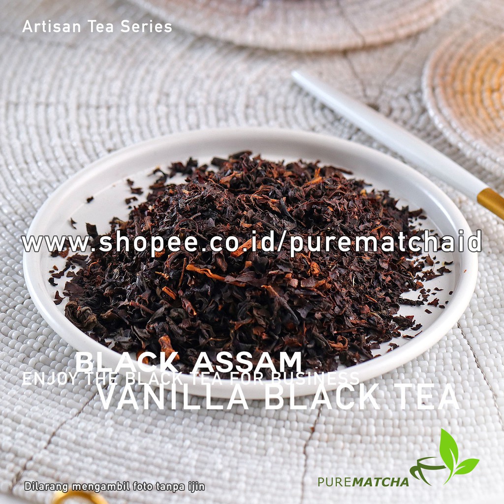 

Artisan Tea Cafe - Assam Black Tea Vanilla 10gr Teh Hitam wangi Vanili