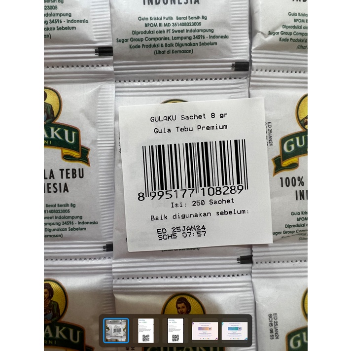 Gulaku Sachet Putih 8gr x 250sachet