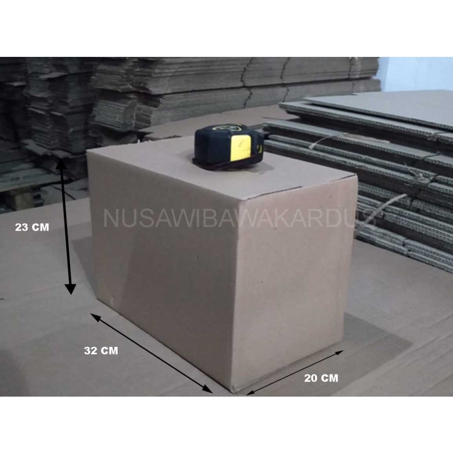 

Kardus Box - Polos - 32 x 20 x 23 cm - ( ukuran indomie)