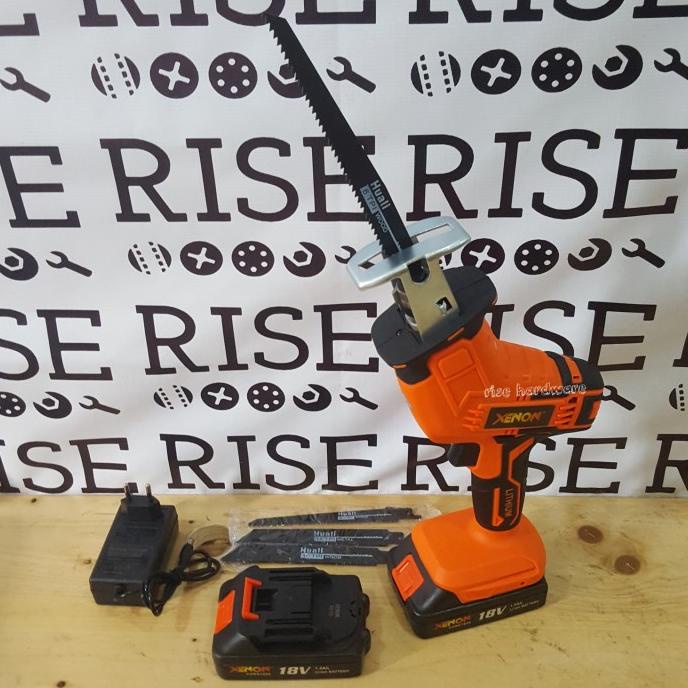 Mesin Gergaji Potong Baterai Cordless Reciprocating Saw Xenon Cdrs1845 Termurah