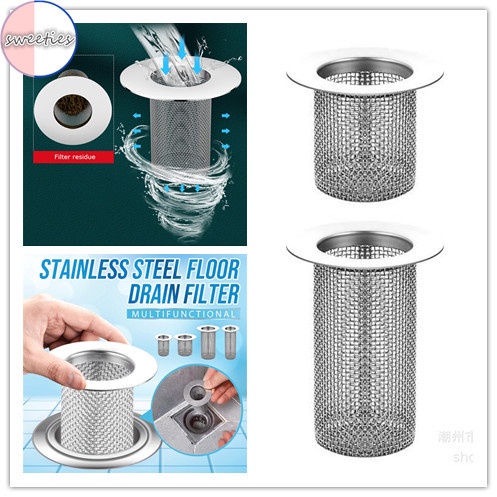 Saringan Saluran Pembuangan Multifungsi Bahan 304 stainless steel Untuk Dapur / Kamar Mandi