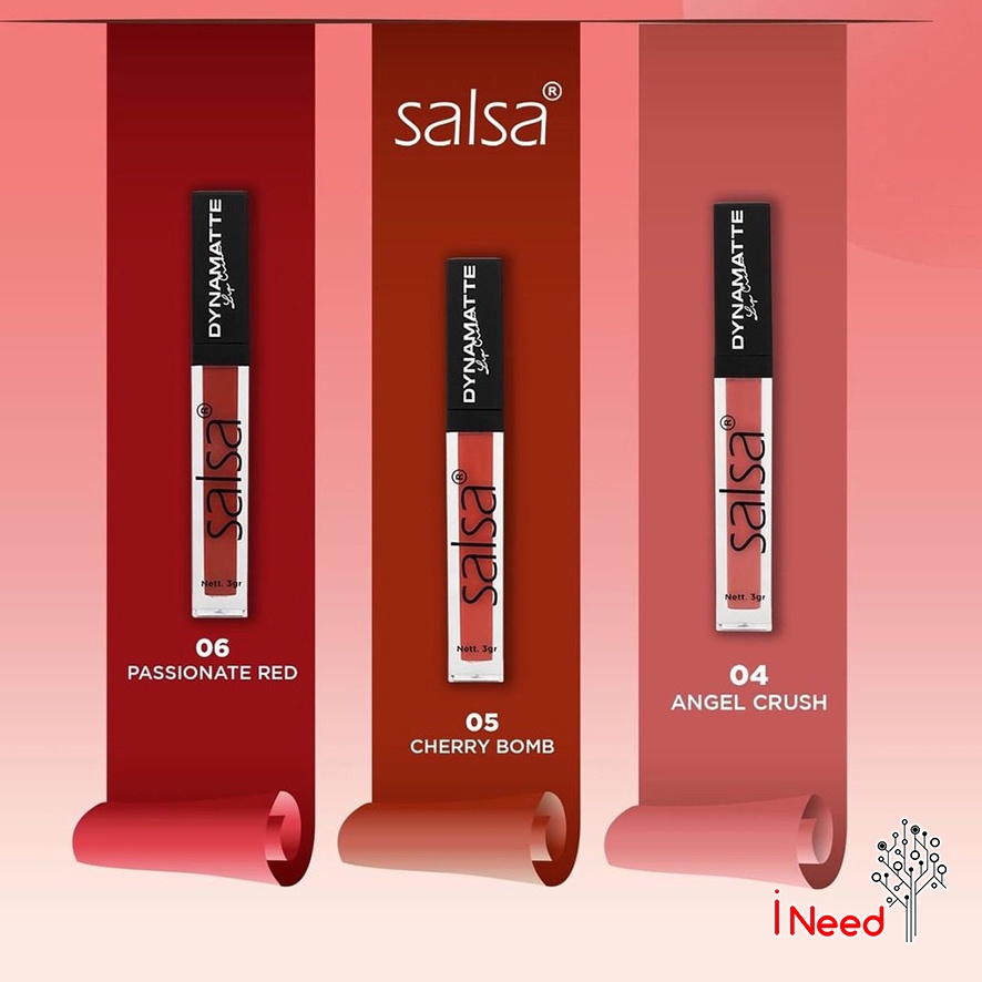 (INEED) SALSA Dynamatte Lip Cream - Matte Lip cream | Longlasting Transfer-proof Matte Cream