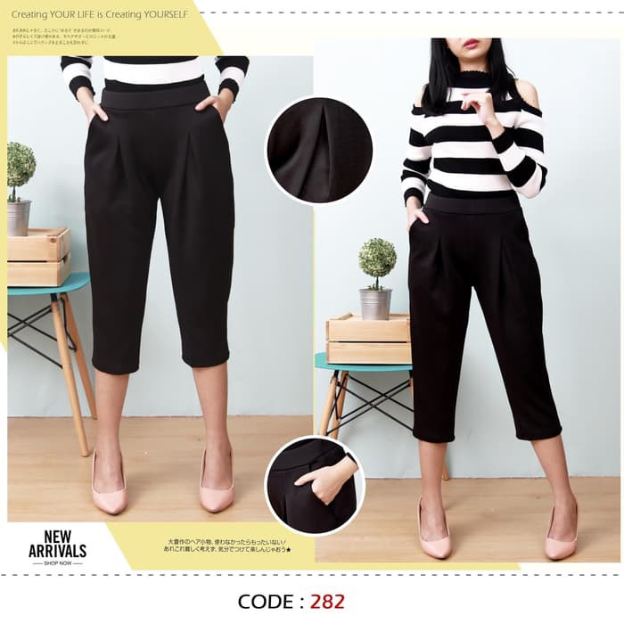 Celana Pendek Wanita Celana Santai 3 4 Shopee Indonesia Celana Pendek Wanita Celana Santai 3 4 Shopee Indonesia