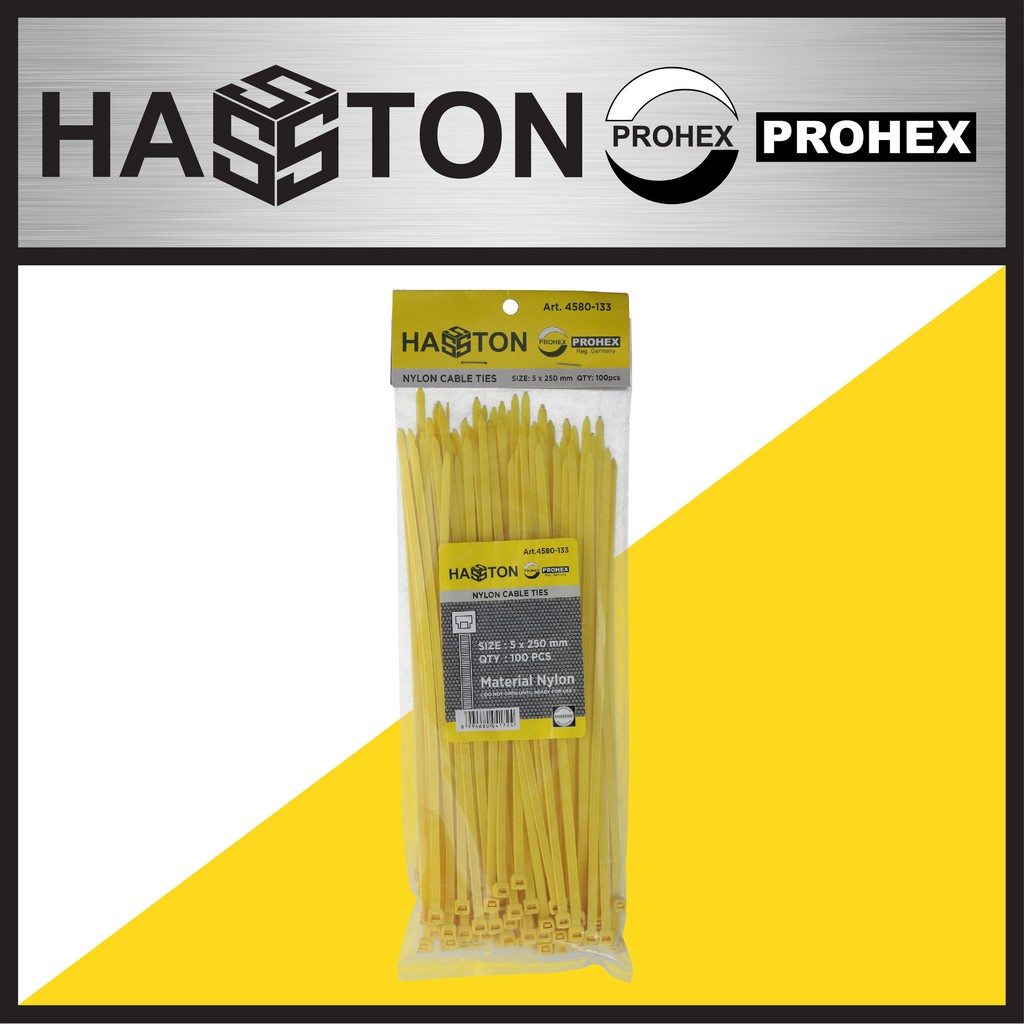 

HASSTON Cable Tie 5x250 Kuning (4580-133)