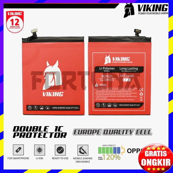 ACC HP BATERAI OPPO BLP631 F3 F5 VIKING DOUBLE POWER ORIGINAL OPPO BATERAI