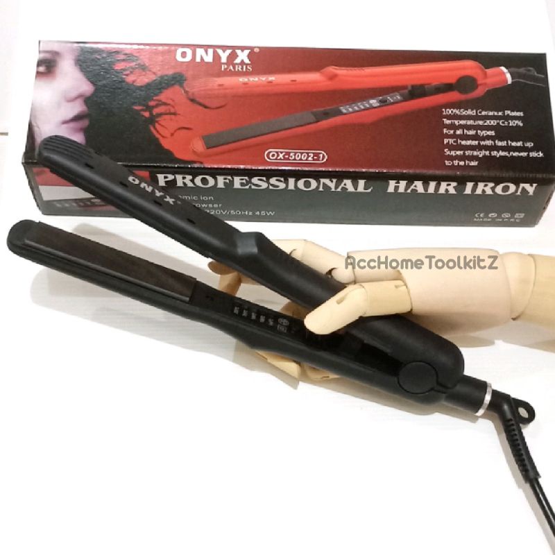 CATOK RAMBUT ONYX 5002 HITAM Alat CATOK Rambut / CATOKAN Hair Iron Ceramic