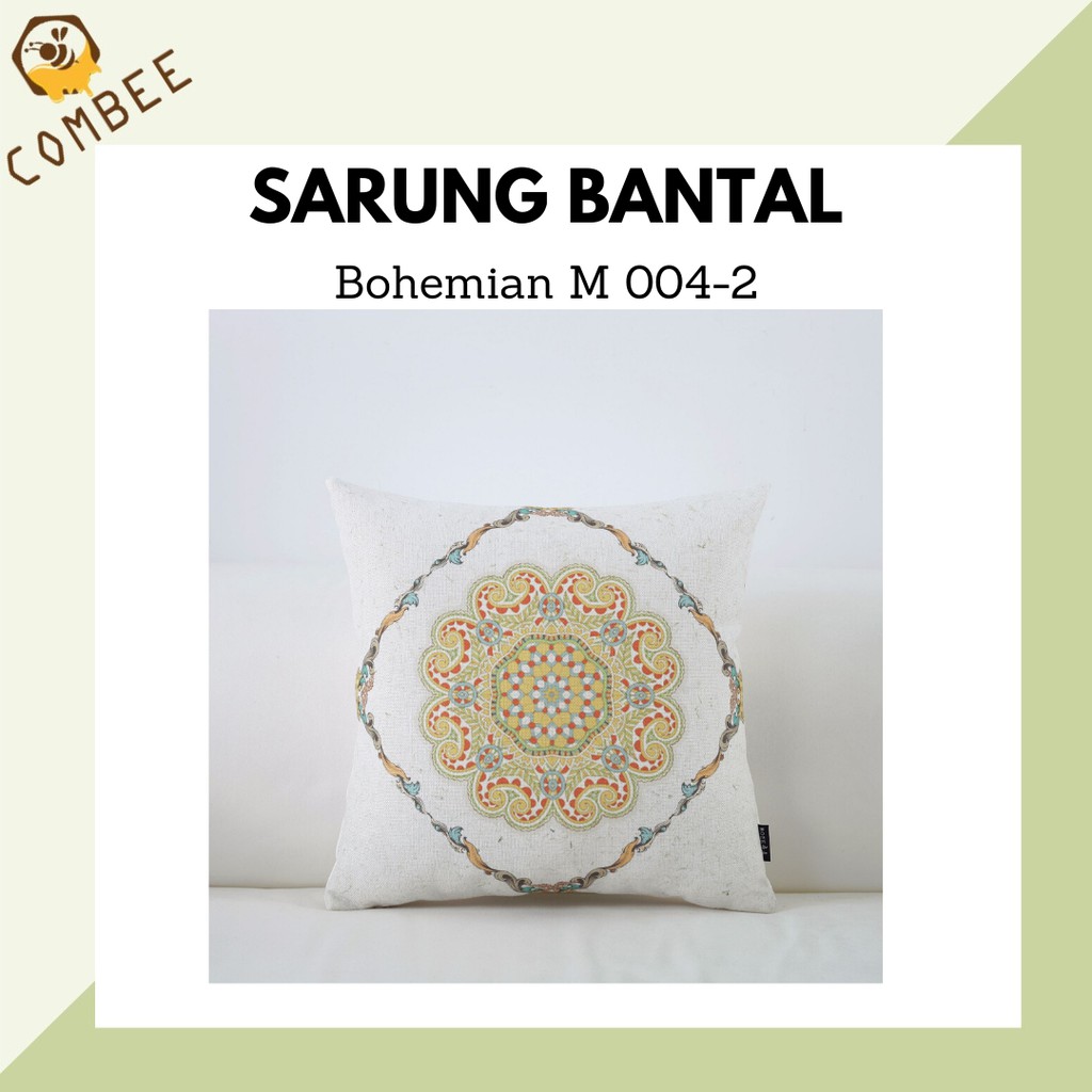 Pillow Case / Sarung Bantal / Sarung Tutup Bantal Sofa Kain Cotton Linen Bohemian M004