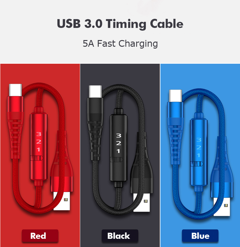 Gen 3 Type-c Kabel Charger Timing Kabel Cable Quick Charge 2m Date Cable