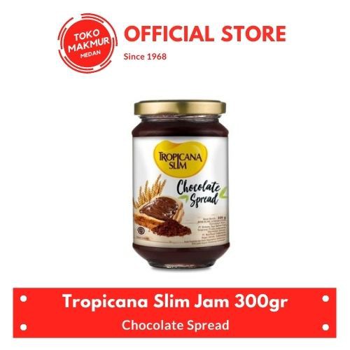 TROPICANA SLIM JAM CHOCOLATE SPREAD 300GR SELAI COKLAT