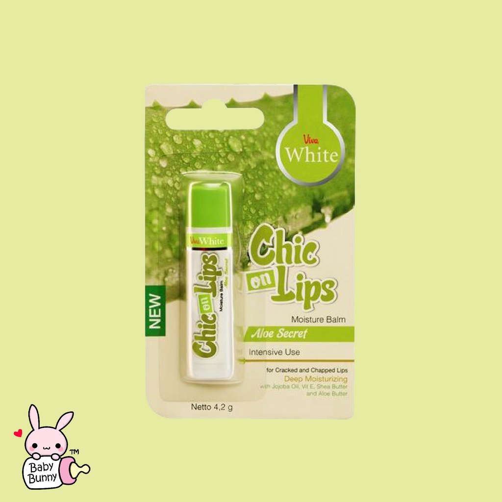 ❤ BELIA ❤ Viva Chic on Lips Lip Balm Pelembab bibir Moisture Jojoba Oil, Aloe UV Filter Vit E 4.2g