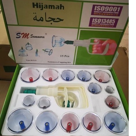 Alat Bekam isi 15 SM CN/Kop Angin 1x15 Hijama/Alat Bekam Sammora 15cup /satu pabrik dengan Kangzhu 12