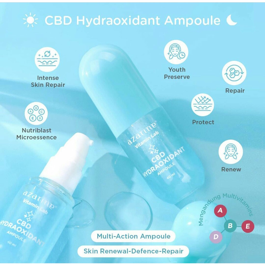 AZARINE Vitamin Lab CBD HYDRAOXIDANT AMPOULE 40ml