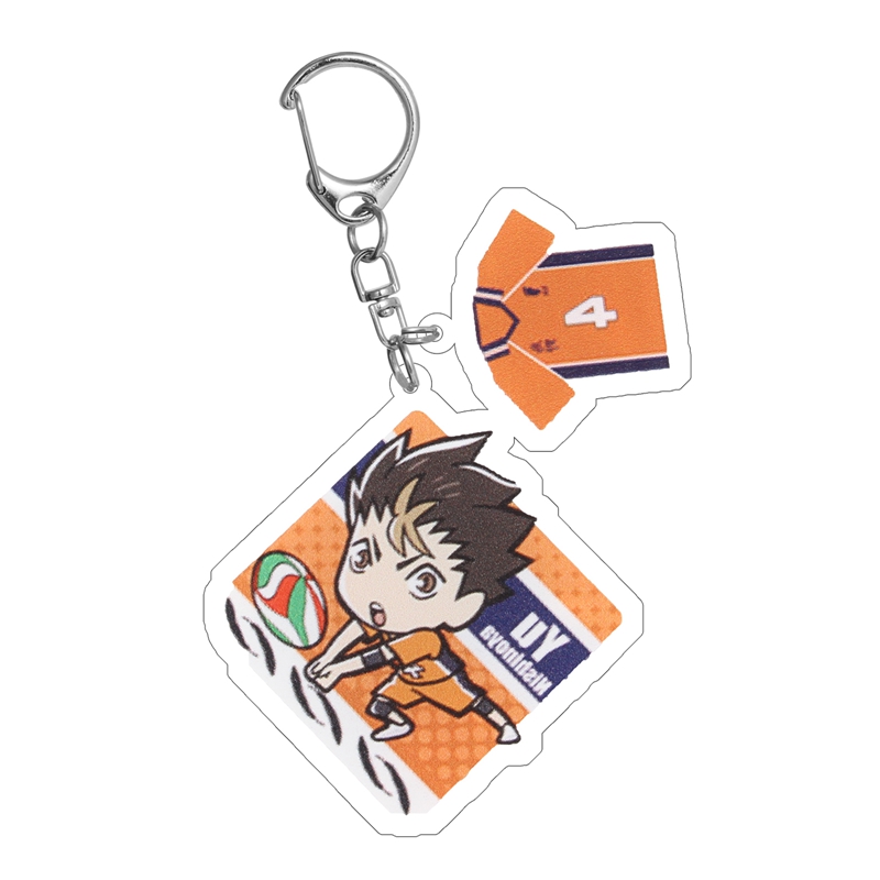 Gantungan Kunci Anime Karasuno High School Doomed Bahan Metal