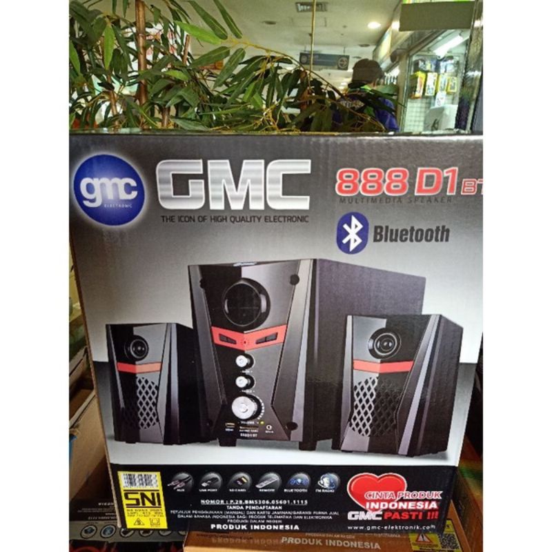 Speaker Bluetooth Salon Aktif GMC 888 D1 BT FULL X-BASS