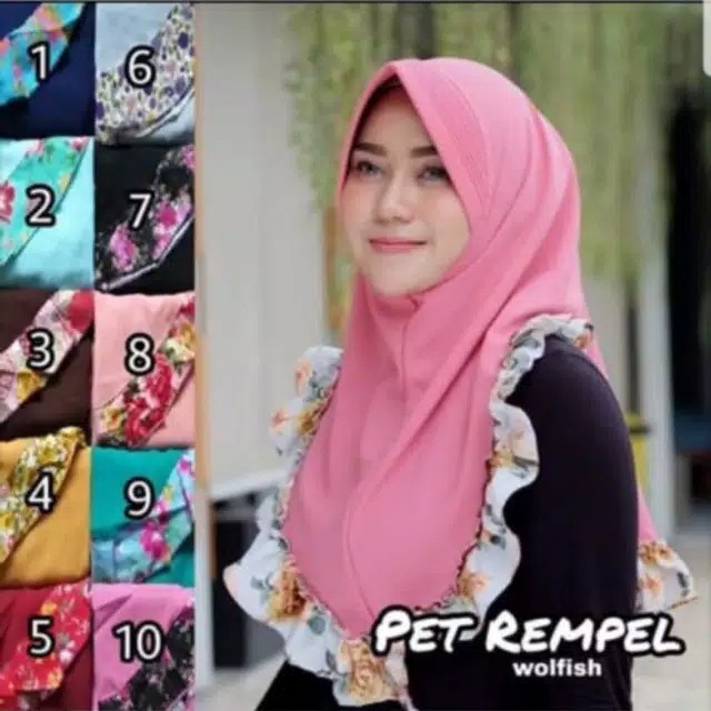 Khimar rampel bunga