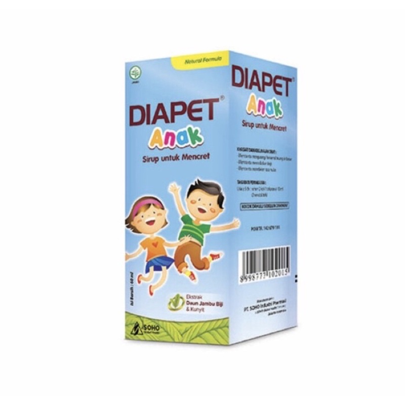 Diapet anak sirup 60 ml ( menghentikan diare anak )