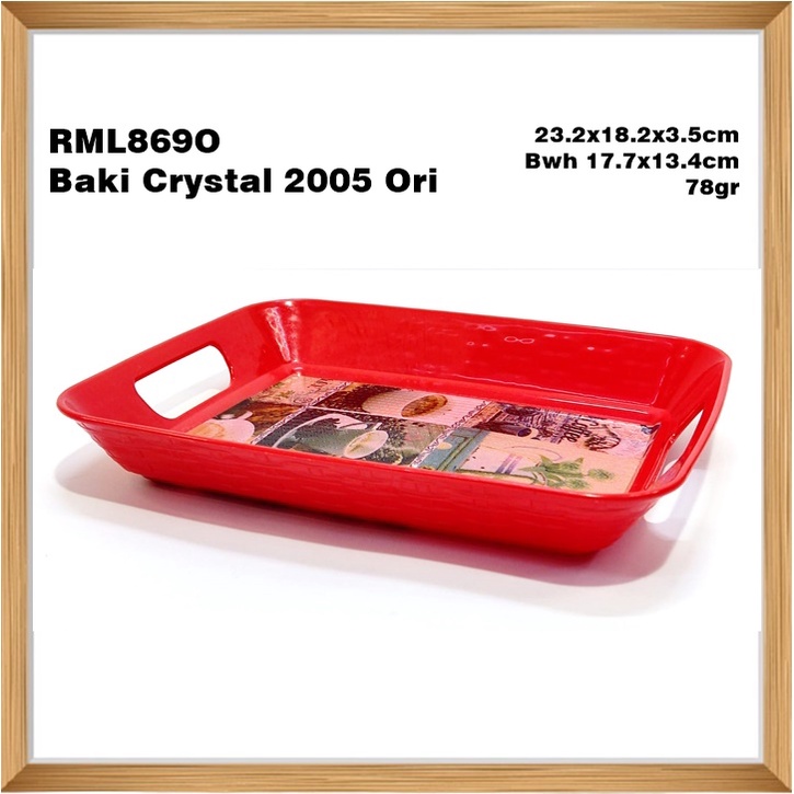 RML869O Baki/Nampan Plastik Crystal 2005 Ori