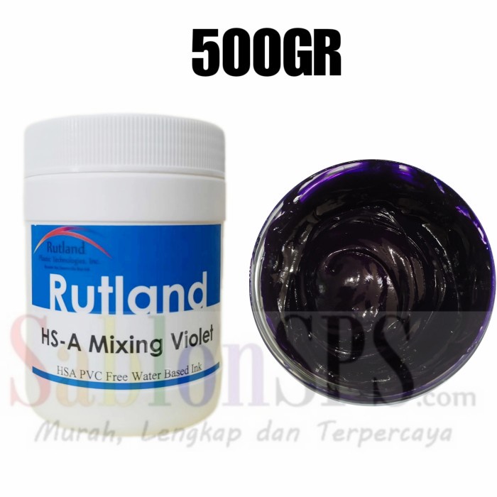 

Wow Tinta Sablon Rutland Semi Plastisol Water Based Violet 500Gr Promo