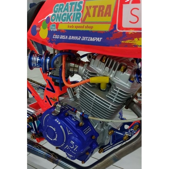 Breket pangkon dudukan stut kabel kopling stut master hidrolik almunium warna lengkap