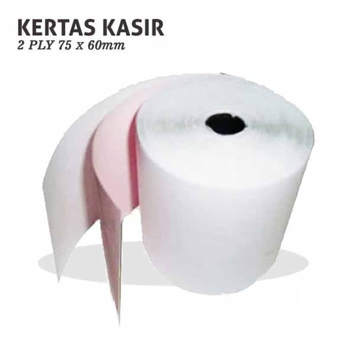 KERTAS ROLL KASIR NCR 2 PLY 75 Mm X 60 Mm - RANGKAP 2 TELLSTRUCK 75X60 75 X 60
