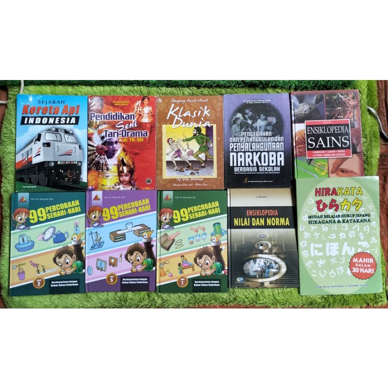 BUKU ORIGINAL SEJARAH KERETA API INDONESIA PENDIDIKAN SENI TARI DRAMA DI TK SD DONGENG ANAK KLASIK D