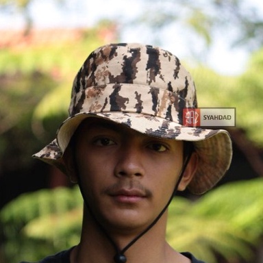 Topi rimba polos pria wanita outdoor topi gunung tali distro