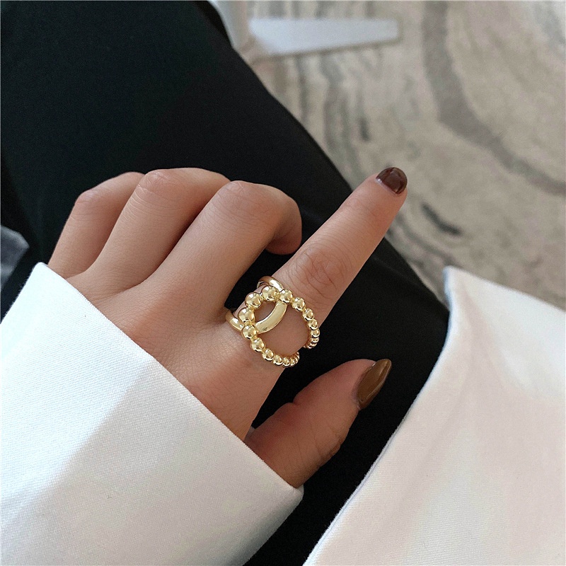 Cross open ring punk fashion ring for women