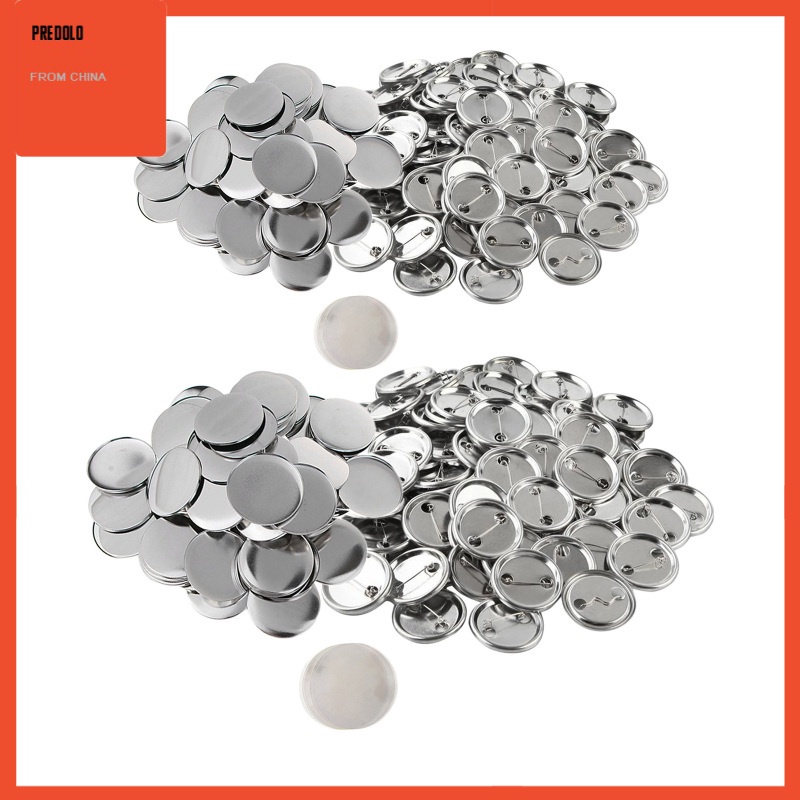 [In Stock] 100Sets Blank Button Badge Parts Material for DIY Gifts Presents Unisex