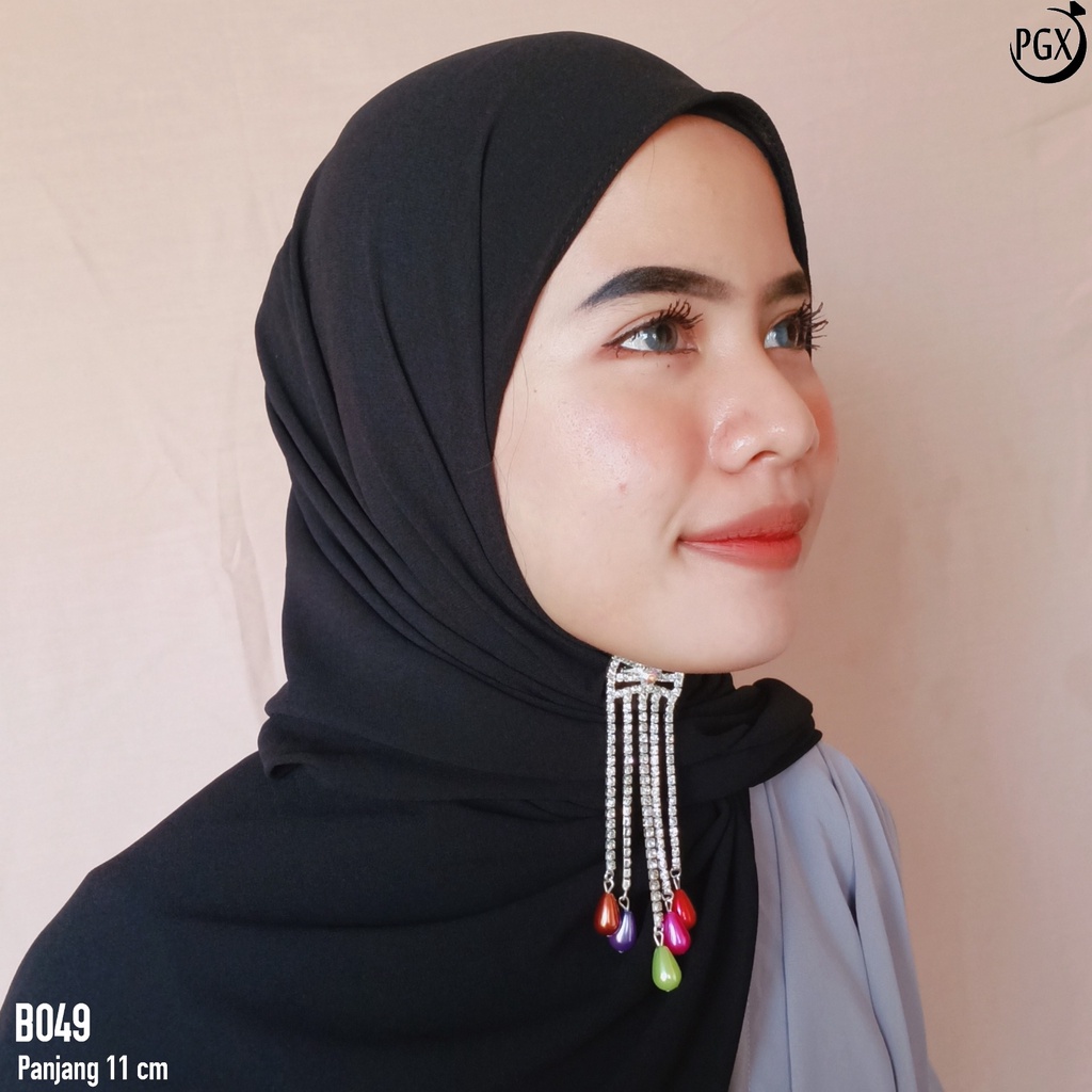 PGX Bross Hijab Bros Dagu Juntai Panjang Aksesoris Jilbab - B049