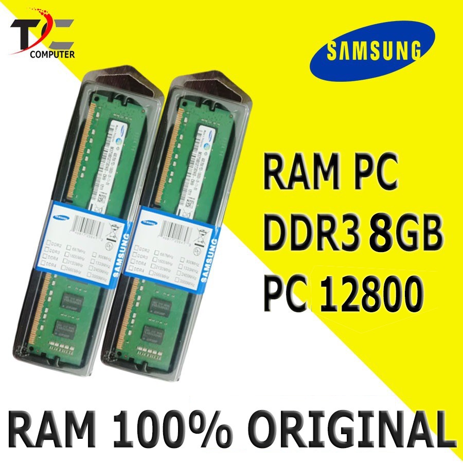 RAM Memory DDR3 8GB PC12800 - Samsung