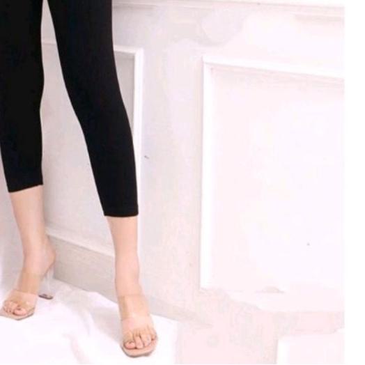 ❁ Legging Wanita Tebal 7 per 8 jumbo Polos ♧