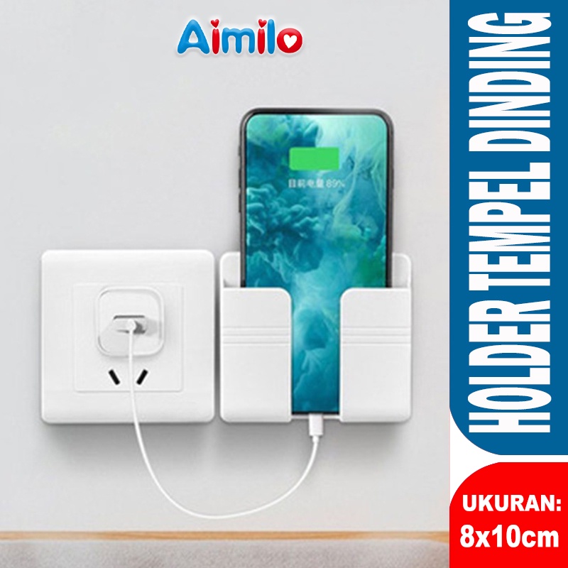 Rak Tempel Holder Handphone | Holder Tempel Dinding HP dan Remote | High Quality Phone Holder Stick on Wall | Penggenggam Handphone dengan Lem untuk Dinding dan Juga untuk Remote