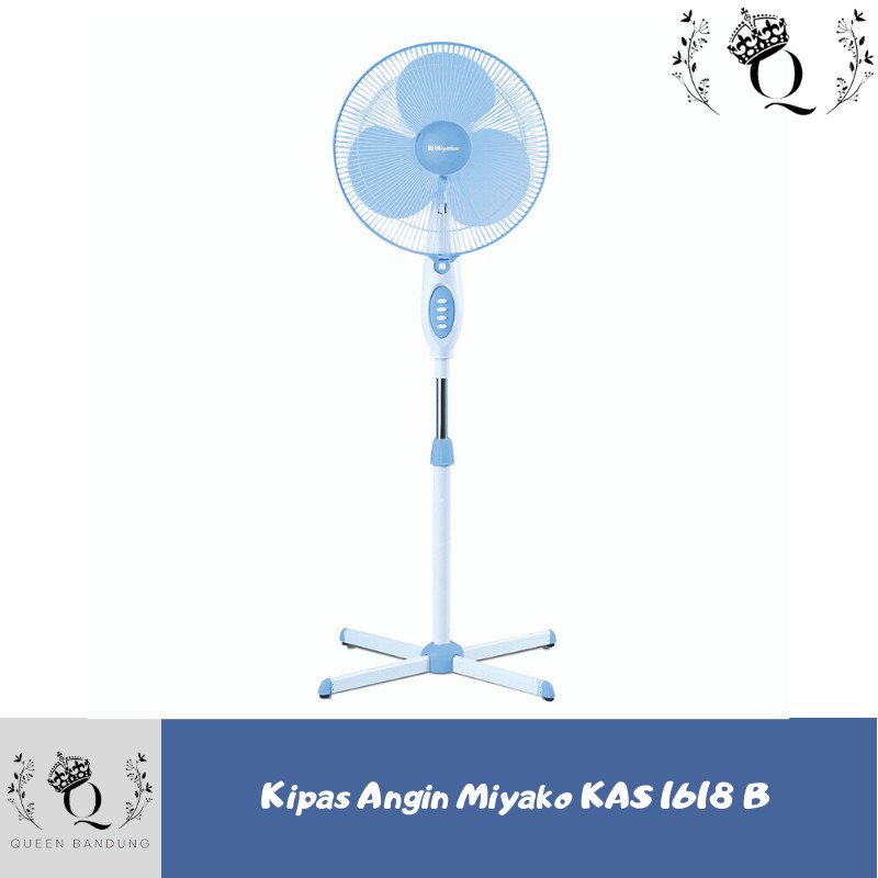 Kipas angin berdiri Miyako 16 inch KAS-1618 B Stand Fan