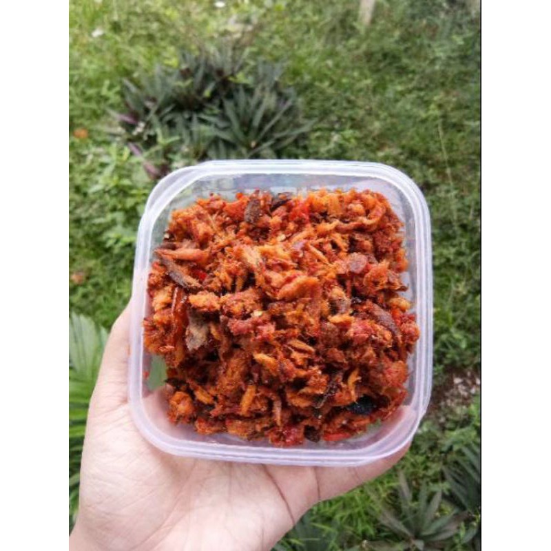 

cakalang suwir bumbu rica
