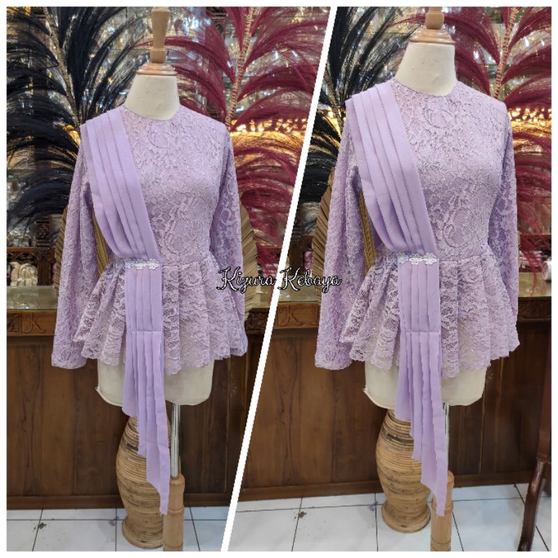 Baju Kebaya Wisuda/Kebaya Modern Atasan-Lilac