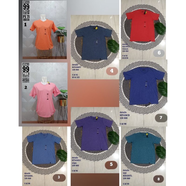 KHANZA STORE DETAILS KAOS POLOS | KAOS OBLONG | KAOS HARIAN / TSHIRT POLOS ORIGINAL FULTAG DAN TAG H