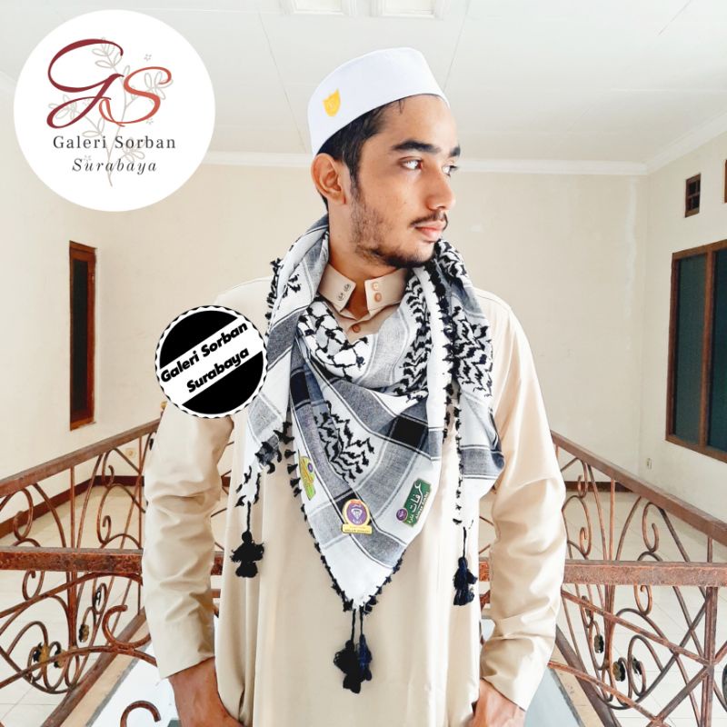 Sorban Putih Hitam Almas Koncer