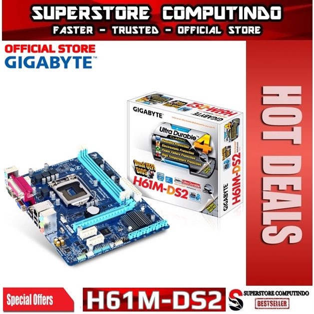 Motherboard Gigabyte GA H61M-DS2 LGA 1155 DDR3