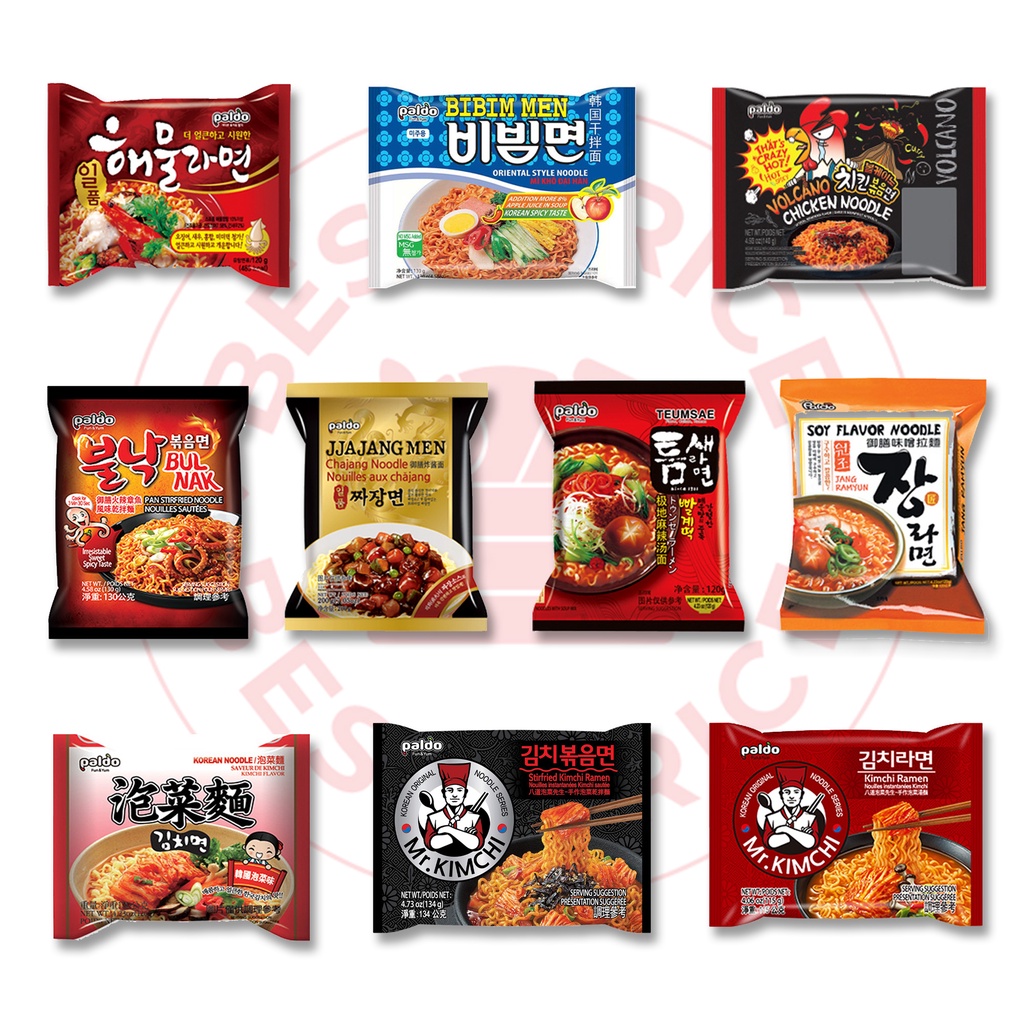 PALDO - SEMUA VARIAN MIE KOREA (JJAJANGMEN/ BIBIMMEN/ BULNAK/ VOLCANO/ JANG/ KIMCHI)