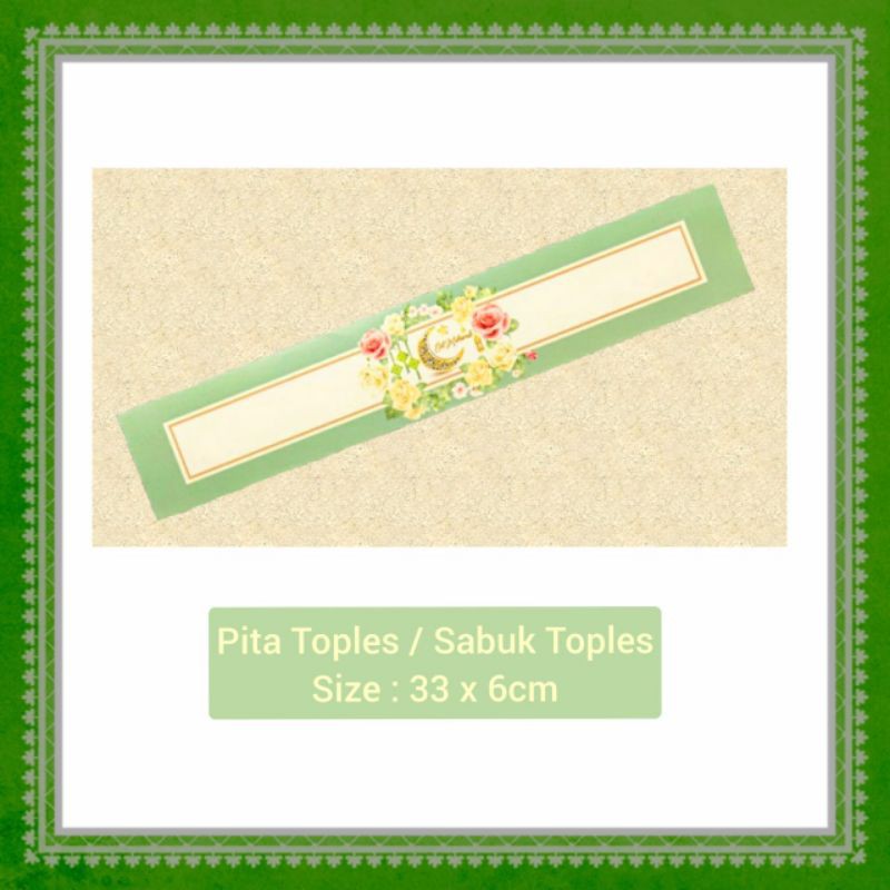 

Pita Kertas Toples Sabuk Toples Lebaran Idul Fitri