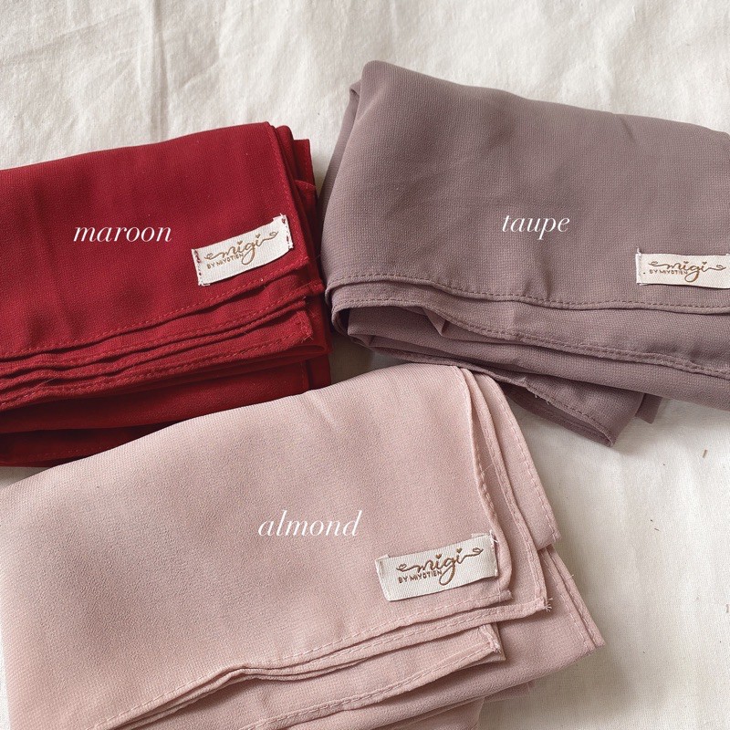 PASHMINA SQUARE BY MIGI / PASHMINA INSTAN / PASHMINA BABYDOLL PREMIUM